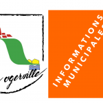 Logo orange stylisé représentant les informations municipales de Rogerville, conçu pour illustrer les actualités et communications officielles de la commune